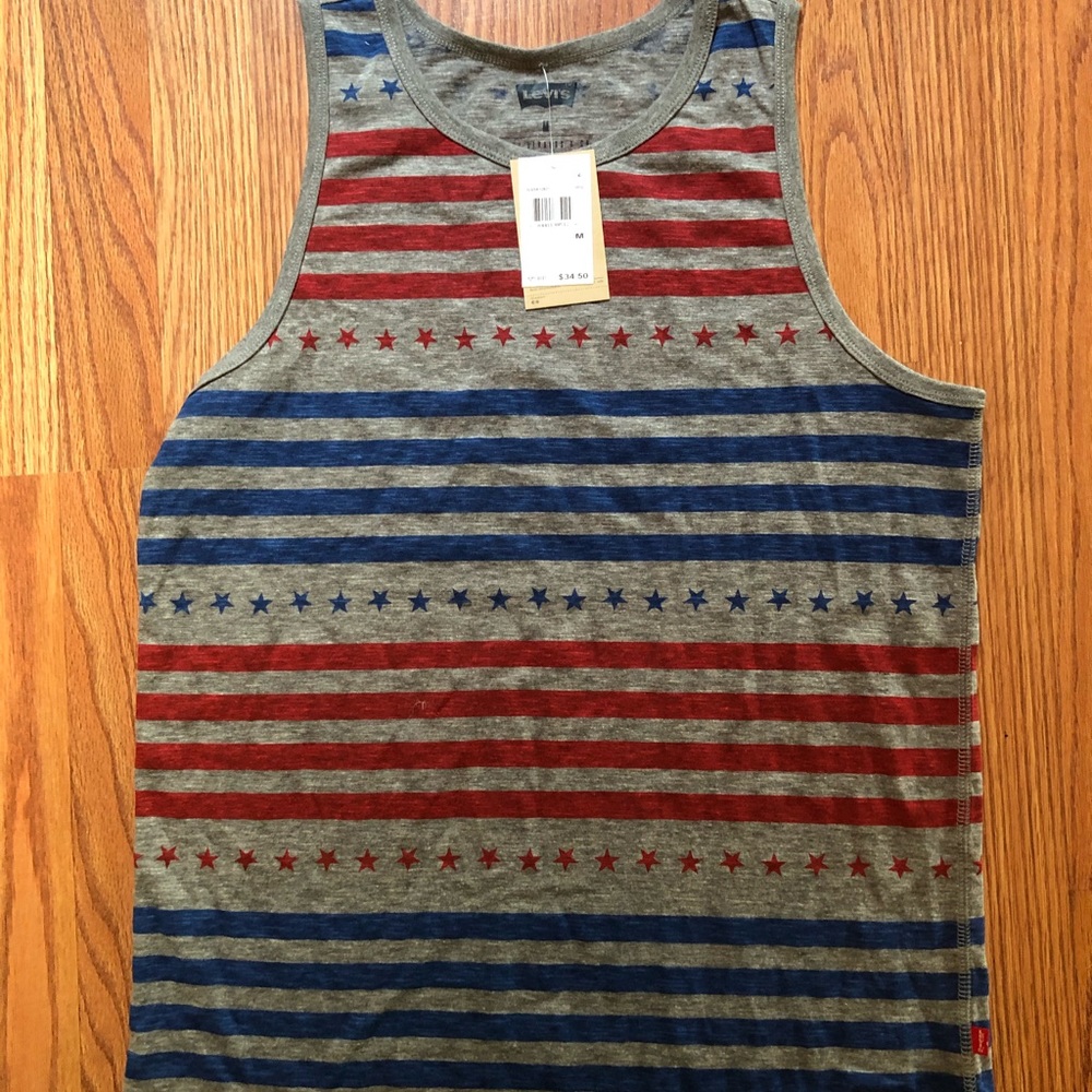 Levi’s Red Grey and Blue Tank